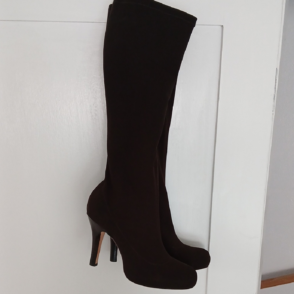 Martinez Valero Brown Heeled Boots with Stiletto